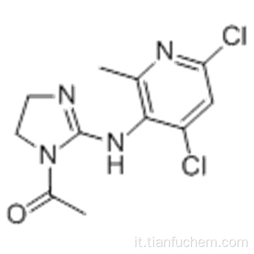 Etanone, 1- [2 - [(4,6-dicloro-2-metil-5-pirimidinil) ammino] -4,5-diidro-1H-imidazol-1-il] CAS 75438-54-9